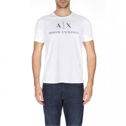 тениска,мъжки,тениски,armani,exchange,logo,t,shirt,white,1100