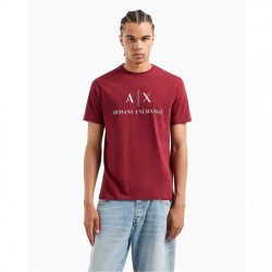 тениска,облекла,на,разпродажба,мъжки,тениски,armani,exchange,logo,t,shirt,cabernet,14bv