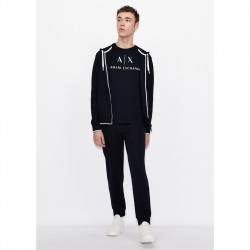 тениска,мъжки,тениски,armani,exchange,logo,t,shirt,navy,1510
