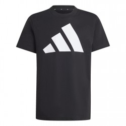 юношеска,тениска,детски,тениски,детски,облекла,adidas,logo,t,shirt,junior,blk,wht,bos