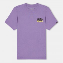 детска,тениска,детски,облекла,vans,old,skool,ss,white,t,shirt,unisex,kids,purple,haze