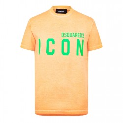 тениска,мъжки,тениски,dsquared2,be,icon,cool,t,shirt,orange,green
