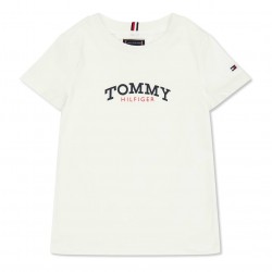 тениска,детски,3/4,панталони,tommy,hilfiger,tommy,mono,t,shirt,jn62,white,ybr