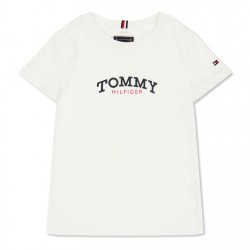 тениска,детски,3/4,панталони,tommy,hilfiger,kids',mono,t,shirt,white,ybr