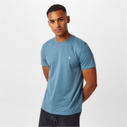 Мъжка тениска Jack Wills Sandleford T-Shirt Mens - Oil Blue мъжка,тениска,мъжки,тениски,jack,wills,sandleford,t,shirt,mens,oil,blue