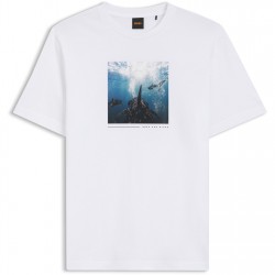 тениска,облекла,на,разпродажба,мъжки,тениски,boss,men's,t,shirt,white,101