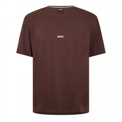 тениска,мъжки,тениски,boss,mens,boss,bodywear,unique,short,sleeve,casual,t,shirt,dark,brown,207