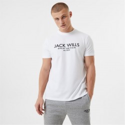 тениска,мъжки,тениски,jack,wills,carnaby,logo,t,shirt,white