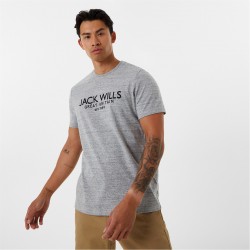 мъжка,тениска,мъжки,тениски,jack,wills,carnaby,logo,t,shirt,mens,grey,marl