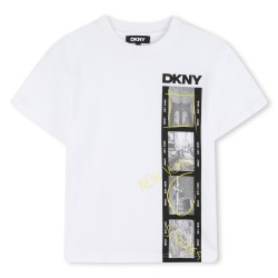 Тениска DKNY Kids T-Shirt - White тениска,dkny,kids,t,shirt,white
