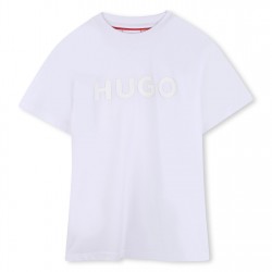 тениска,детски,3/4,панталони,детски,облекла,hugo,hugo,ss,t,shirt,jn63,white