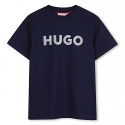 тениска,детски,3/4,панталони,hugo,hugo,ss,t,shirt,jn63,navy,blue