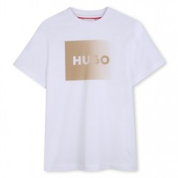 тениска,детски,3/4,панталони,детски,облекла,hugo,hugo,ss,t,shirt,jn63,white