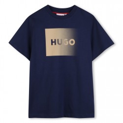 тениска,детски,3/4,панталони,детски,облекла,hugo,hugo,ss,t,shirt,jn63,navy,blue