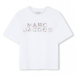 Тениска Marc Jacobs Marc T Shirt Jn63 - White тениска,детски,3/4,панталони,детски,облекла,marc,jacobs,marc,t,shirt,jn63,white
