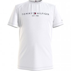 юношеска,тениска,детски,3/4,панталони,tommy,hilfiger,essential,t,shirt,juniors,white,ybr