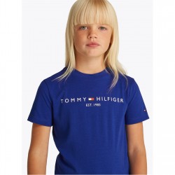 юношеска,тениска,детски,3/4,панталони,tommy,hilfiger,essential,t,shirt,juniors,wedge,blue