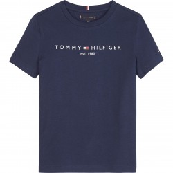 Юношеска тениска Tommy Hilfiger Essential T Shirt Juniors - Twilight Navy юношеска,тениска,tommy,hilfiger,essential,t,shirt,juniors,twilight,navy