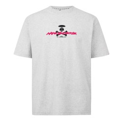 Тениска AAPE Bone UNVS Tee Sn63 - Heather White тениска,мъжки,тениски,aape,bone,unvs,tee,sn63,heather,white
