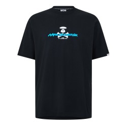 Тениска AAPE Bone UNVS Tee Sn63 - Black тениска,мъжки,тениски,aape,bone,unvs,tee,sn63,black