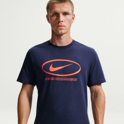 Тениска Nike Mens T-Shirt - Navy SPW тениска,мъжки,блузи,с,яка,мъжки,тениски,мъжки,потници,nike,men,s,t,shirt,navy,spw