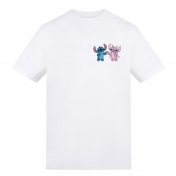 Character Disney Printed Adult Valentines Day Tee - Stitch Angel мъжки,горнища,размер+,character,disney,printed,adult,valentines,day,tee,stitch,angel