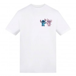 дамски,тениски,дамски,топове,мъжки,горнища,размер+,мъжки,облекла,размер,awd,disney,printed,adult,valentines,day,tee,stitch,and,angel,heart