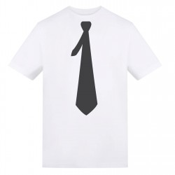 Тениска AWD Sport White T-Shirts - Black Tie тениска,awd,sport,white,t,shirts,black,tie