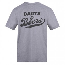 Тениска AWD Sport Grey T-Shirts - Darts and Beer тениска,awd,sport,grey,t,shirts,darts,and,beer
