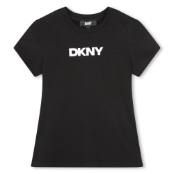 Тениска DKNY Kids Logo T-Shirt - Black 09B тениска,dkny,kids,logo,t,shirt,black,09b