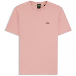 тениска,облекла,на,разпродажба,мъжки,тениски,boss,mens,boss,green,t,shirt,with,logo,design,stretch,cotton,pink,686