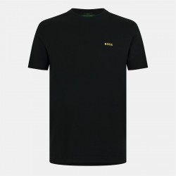 тениска,облекла,на,разпродажба,мъжки,тениски,boss,crew,logo,t,shirt,black,gold,002