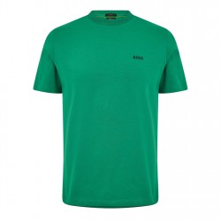 тениска,мъжки,тениски,boss,mens,boss,green,t,shirt,with,logo,design,stretch,cotton,green,319