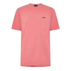 тениска,мъжки,блузи,с,яка,мъжки,потници,boss,mens,boss,green,t,shirt,with,logo,design,stretch,cotton,pink,667