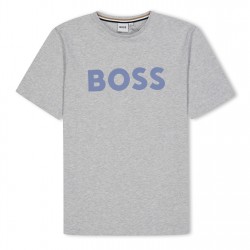 юношеска,тениска,детски,облекла,boss,large,logo,tee,juniors,grey,a32