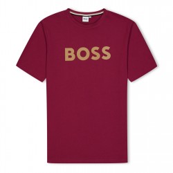 юношеска,тениска,детски,облекла,boss,large,logo,tee,juniors,crimson,95l