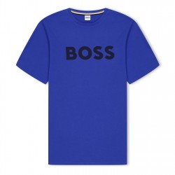 юношеска,тениска,детски,облекла,boss,large,logo,tee,juniors,cobalt,87a