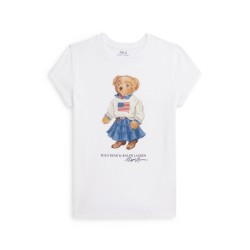 тениска,polo,ralph,lauren,kids,bear,t,shirt,white