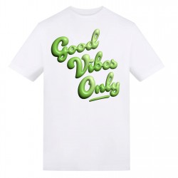 AWD Adult Printed Novelty Tees - Good Vibes Only дамски,тениски,дамски,топове,мъжки,горнища,размер+,мъжки,облекла,размер,awd,adult,printed,novelty,tees,good,vibes,only