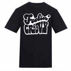 AWD Unisex Music Printed Tee - Feelin Groovy мъжки,горнища,размер+,awd,unisex,music,printed,tee,feelin,groovy