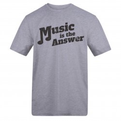 AWD Unisex Music Printed Tee - The Answer мъжки,горнища,размер+,awd,unisex,music,printed,tee,the,answer
