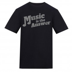 AWD Unisex Music Printed Tee - The Answer мъжки,горнища,размер+,awd,unisex,music,printed,tee,the,answer