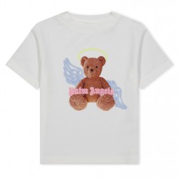 юношеска,тениска,детски,облекла,palm,angels,angel,bear,t,shirt,juniors,white,20360