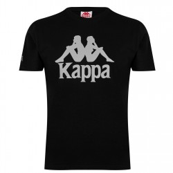 kappa,authentic,logo,t,shirt,mens,black,005