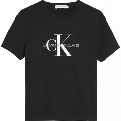 юношеска,тениска,детски,тениски,calvin,klein,junior,monogram,t,shirt,black