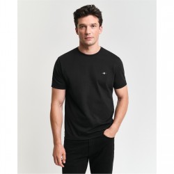 тениска,мъжки,тениски,gant,regular,fit,shield,t,shirt,black,005