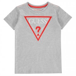 тениска,детски,3/4,панталони,guess,logo,t,shirt,light,grey,lhy