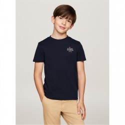тениска,детски,облекла,tommy,hilfiger,short,sleeved,t,shirt,desert,sky,dw5