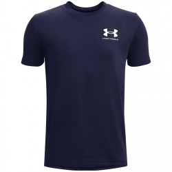 Under Armour UA Sportstyle Boys Short Sleeve - Navy/Grey детски,летен,каталог,плажен,магазин,разпродажба,under,armour,детски,3/4,панталони,детски,тениски,under,armour,ua,sportstyle,boys,short,sleeve,navy,grey