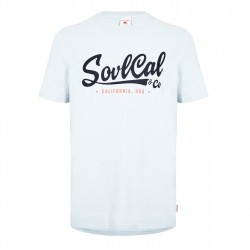 мъжка,тениска,облекла,на,разпродажба,разпродажба,soulcal,мъжки,тениски,soulcal,large,logo,t,shirt,mens,sky,marl